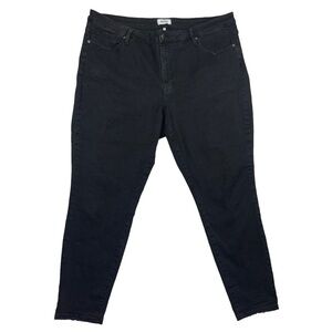 Pistola Mid Rise Skinny Jeans in Midnight Black Women's‎ Plus 22W